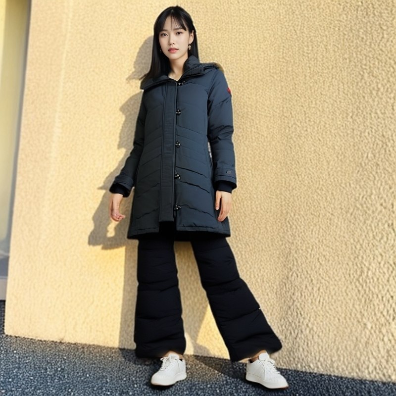 95新/CanadaGooes加拿大鹅/羽绒服/长款连帽羽绒服/S码0001472
