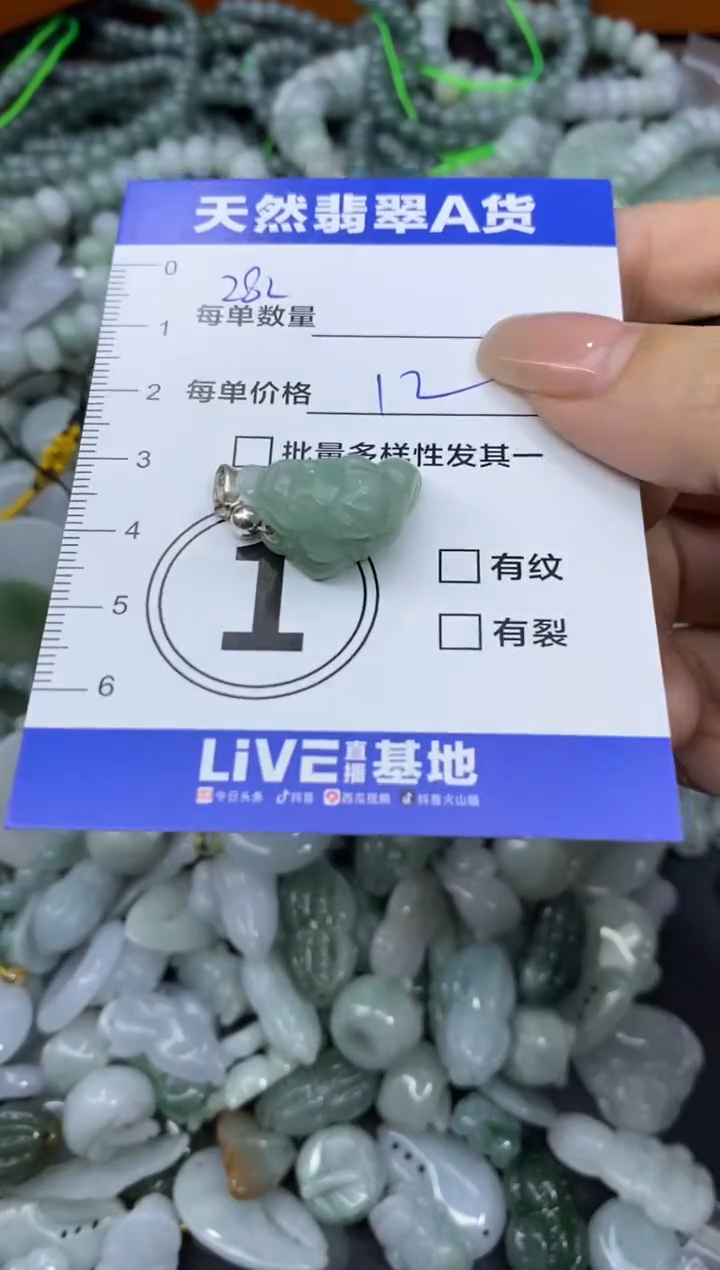 颈饰未镶嵌翡翠天然翡翠A货批量多样性发一件