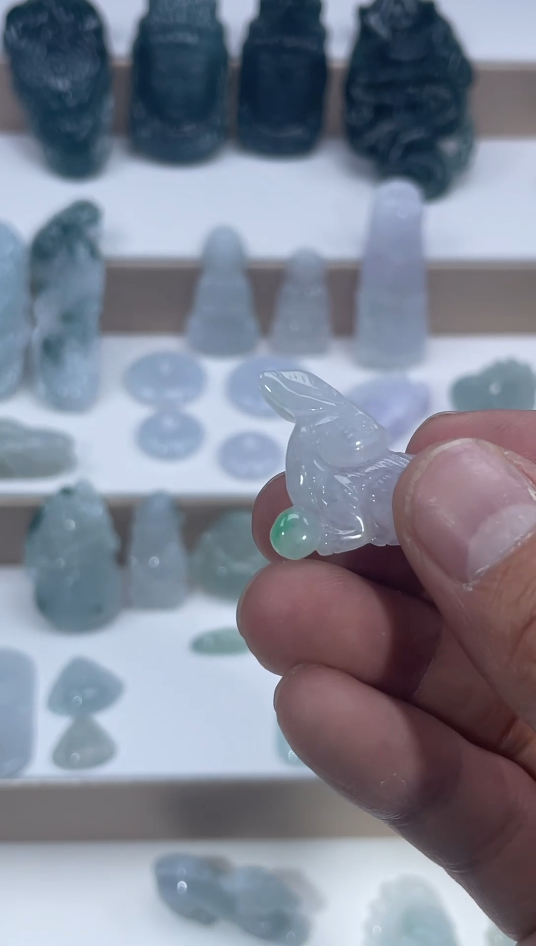 颈饰未镶嵌翡翠天然翡翠A货