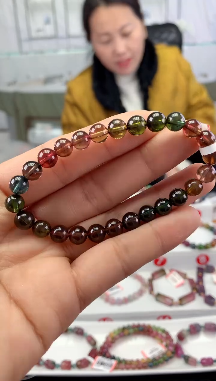 未镶嵌手串碧玺多样性发一条
