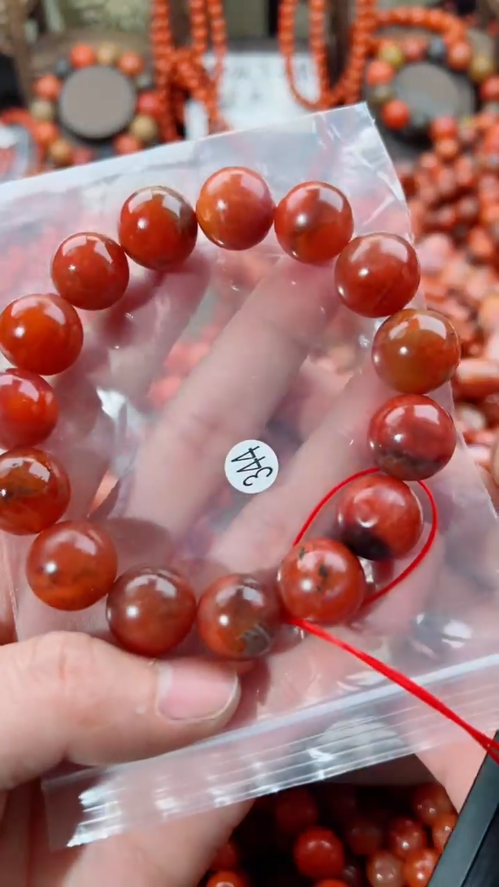 南红玛瑙未镶嵌手串15+