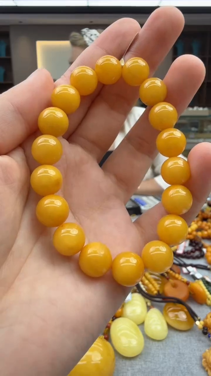 未镶嵌琥珀手链25秒拍号   假一赔三