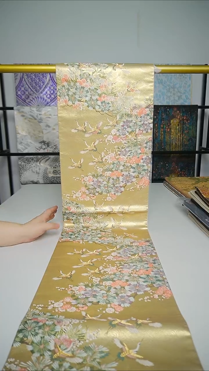 织绣织锦12松鹤。