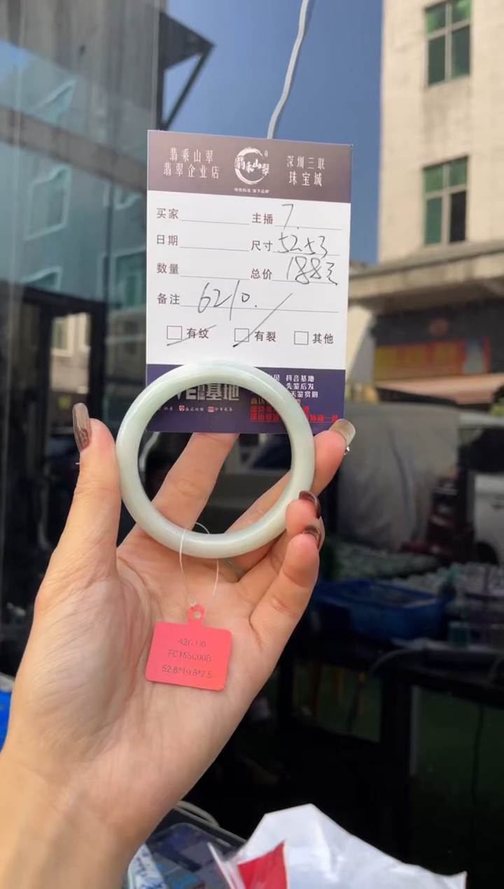 未镶嵌手镯翡翠Q 52正圈 6210