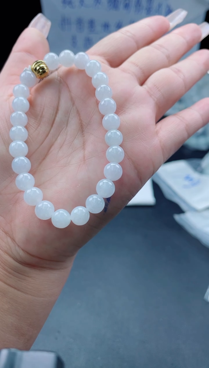 未镶嵌定制翡翠珠串