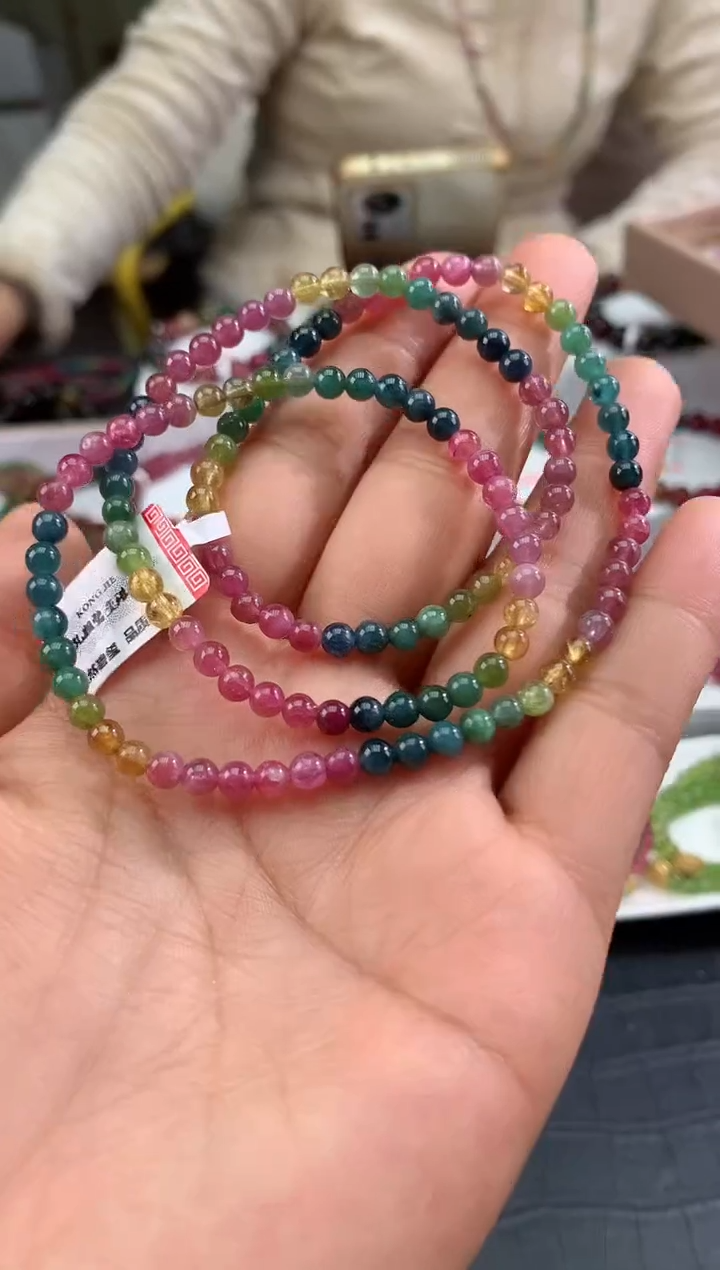 【闪购商品】碧玺手串未镶嵌多样性发一条