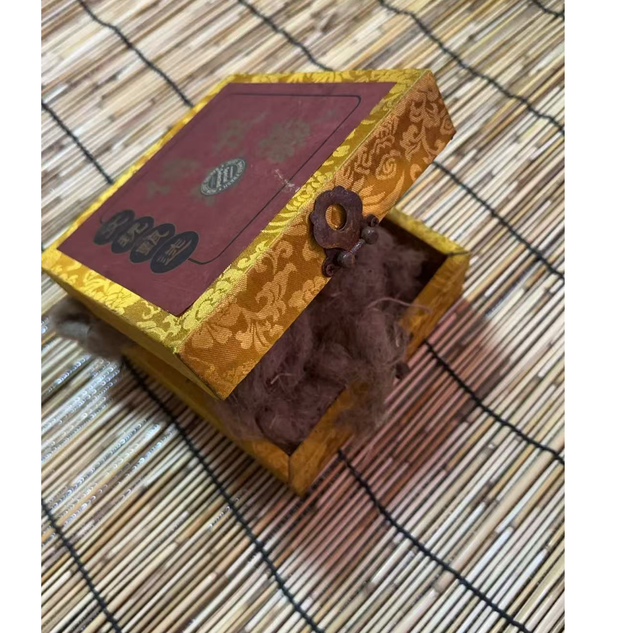 精品摆件开封黄木方盒摆件01