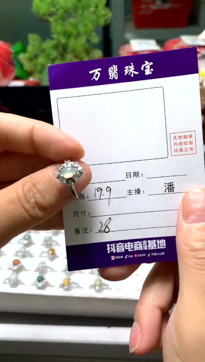 【闪购商品】翡翠戒指合金01/12潘0028