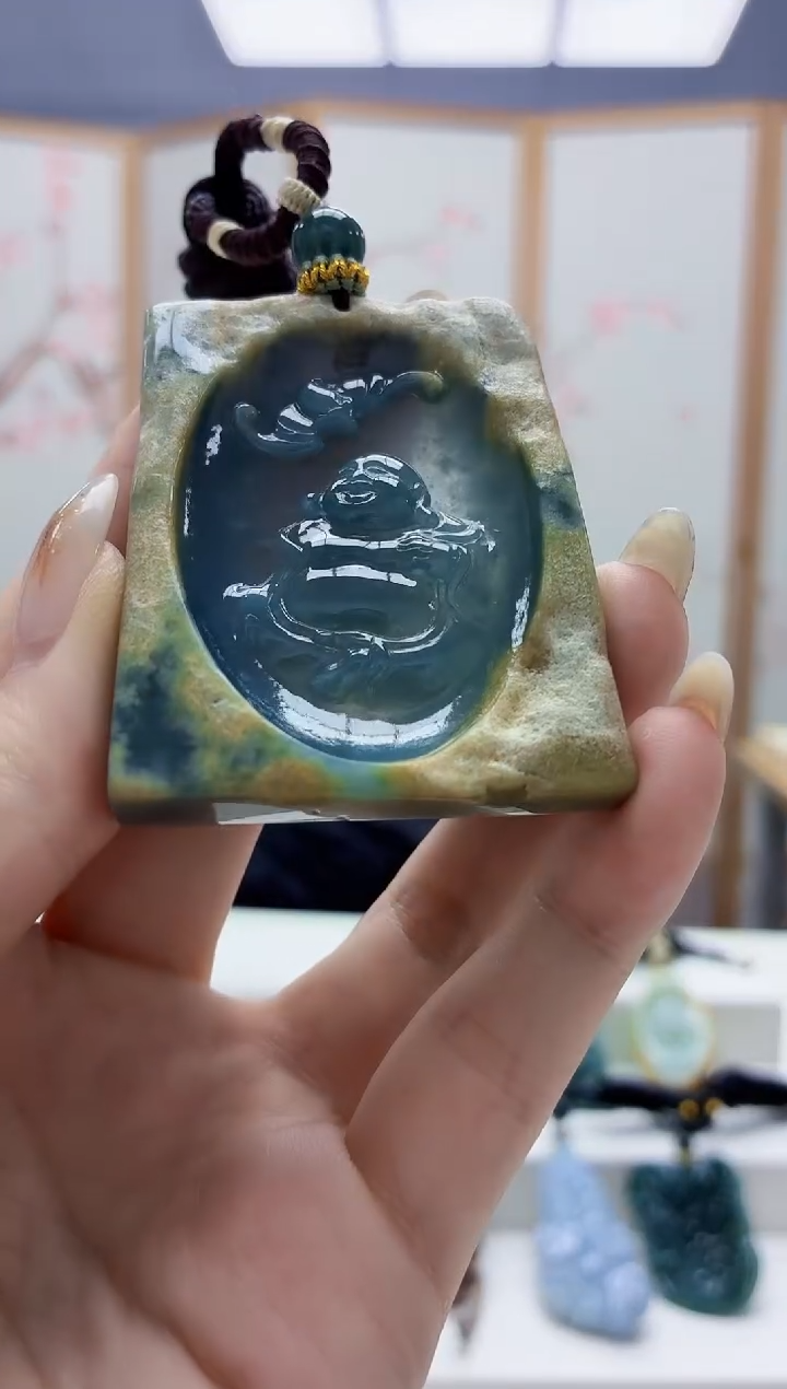 未镶嵌定制翡翠4898jw-毛货挂件10