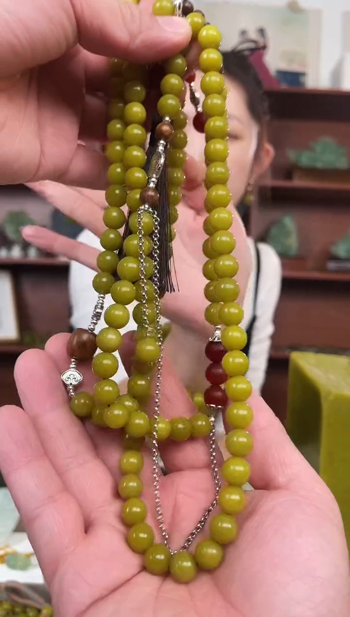 未镶嵌蛇纹石玉颈饰多样性发货拍一发一