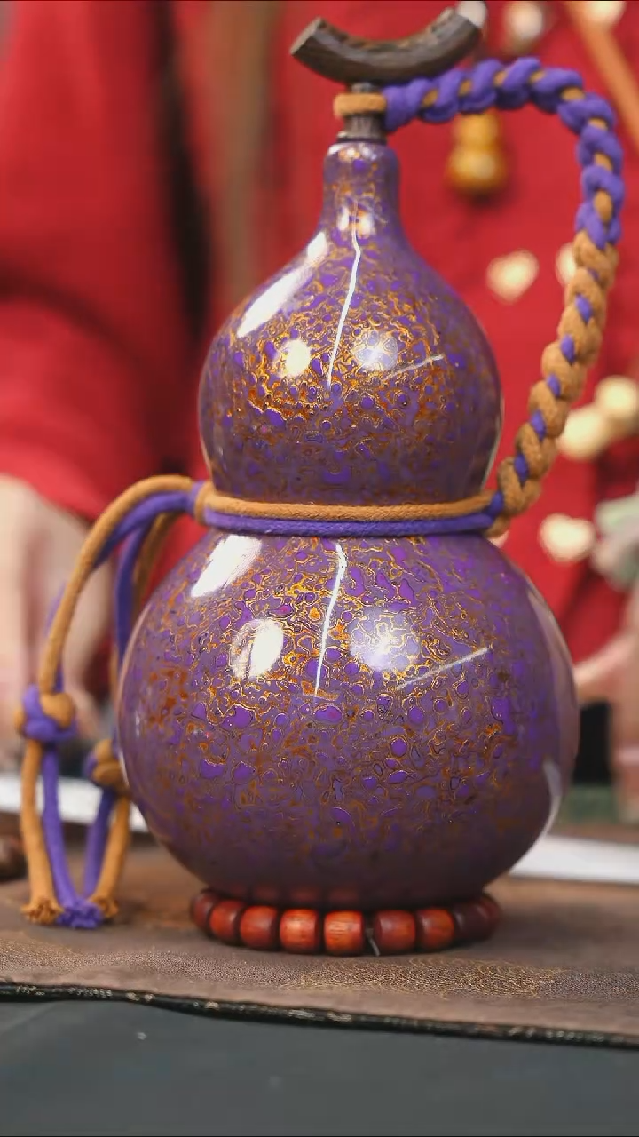 【闪购商品】WJ289漆艺酒葫芦不包手串及旋转底座