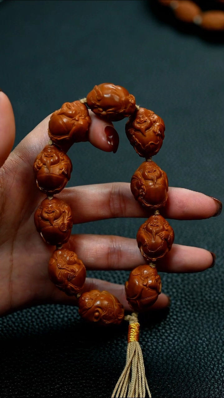 吊坠橄榄核眼***棠小籽财神