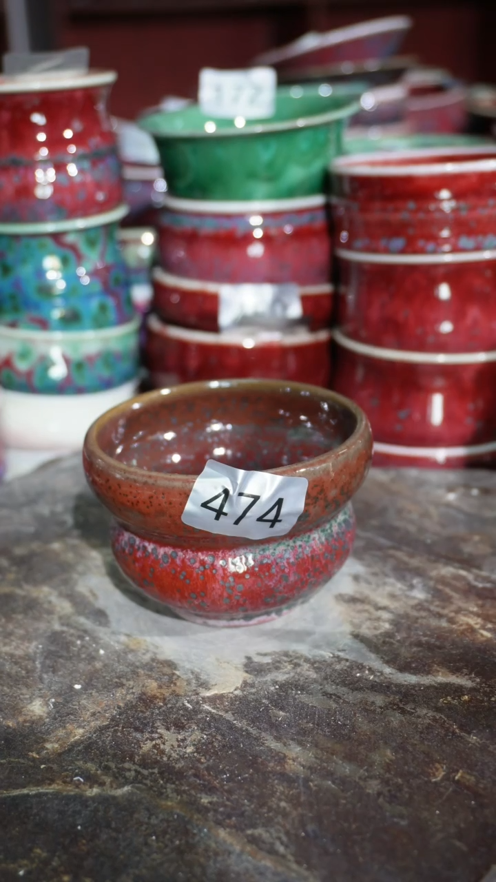 摆件陶精品窑变钧瓷茶器