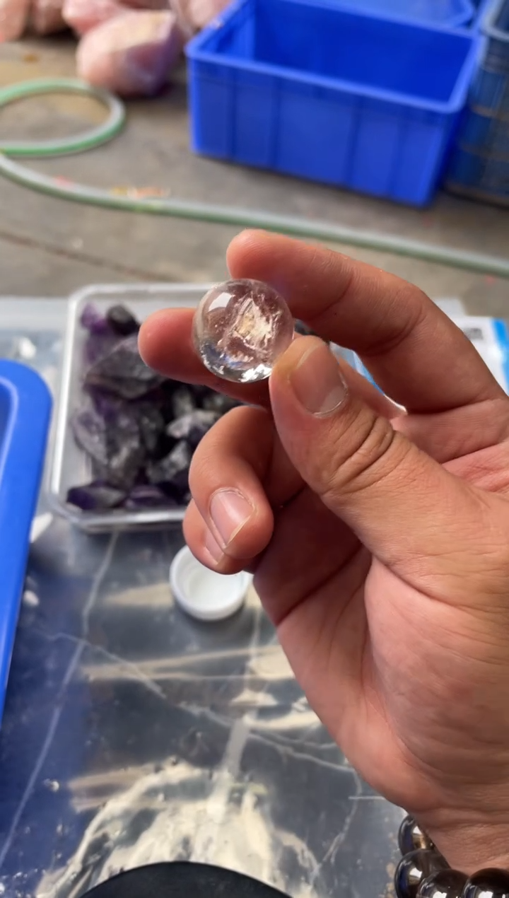 【闪购商品】水晶球未镶嵌天然喜马拉雅白水晶球卡20+