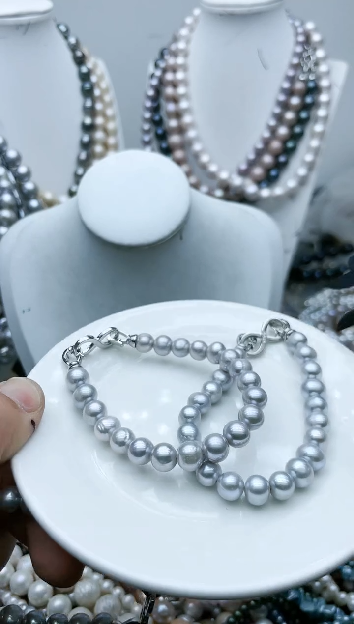 【闪购商品】淡水珍珠颈饰钛钢6