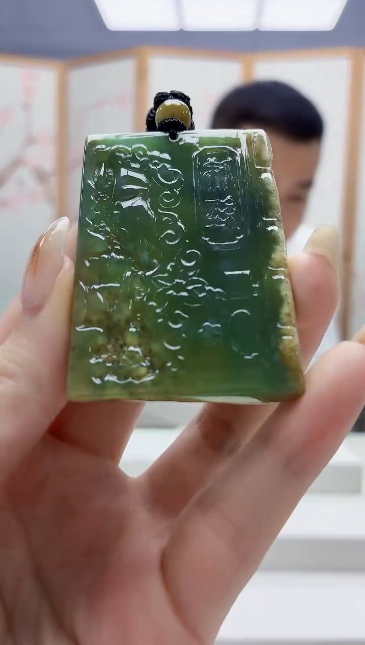 未镶嵌定制翡翠4898jw-毛货挂件11