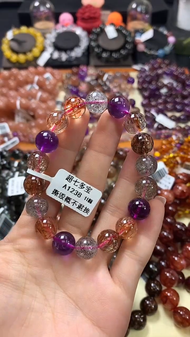 未镶嵌手链水晶11*