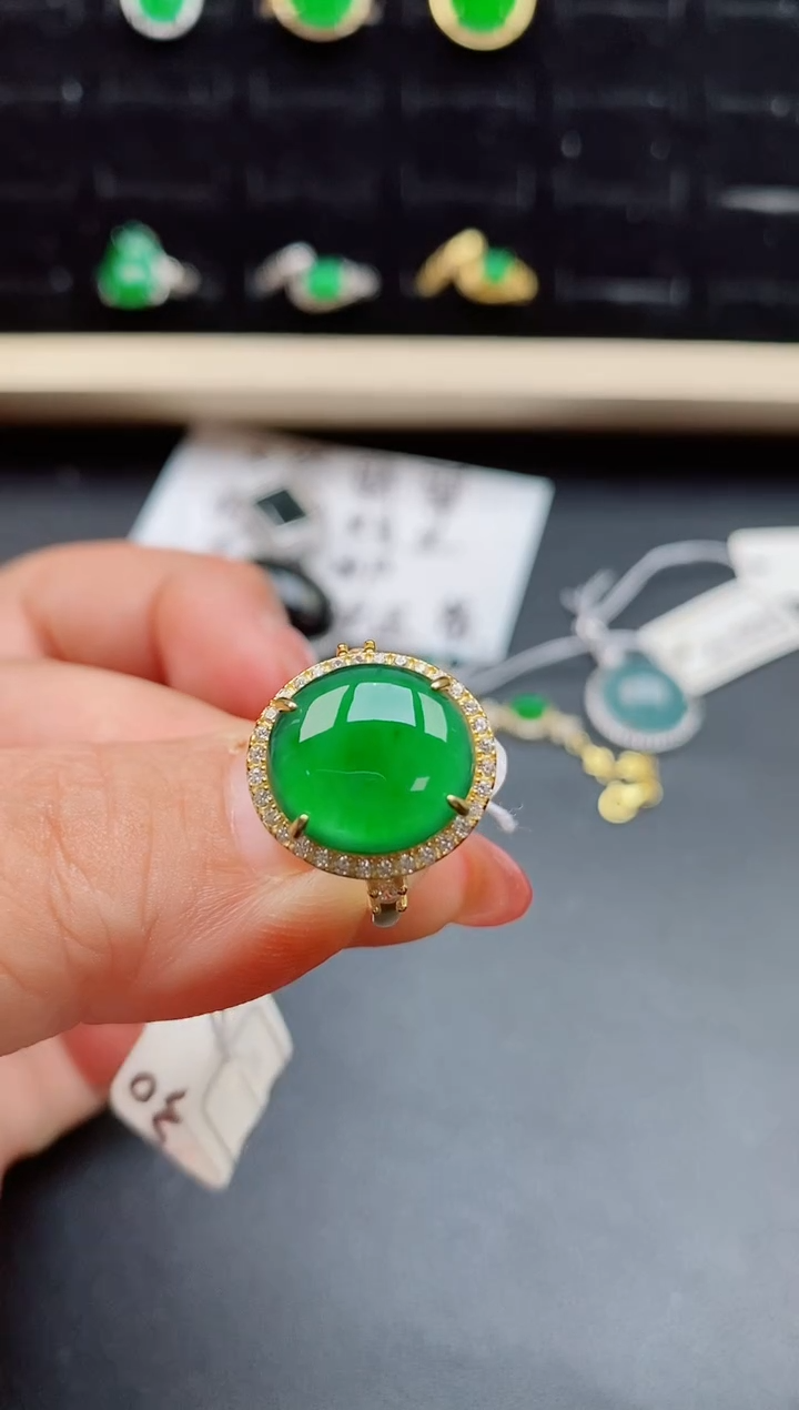 【闪购商品】翡翠戒指银S925镶嵌1212121