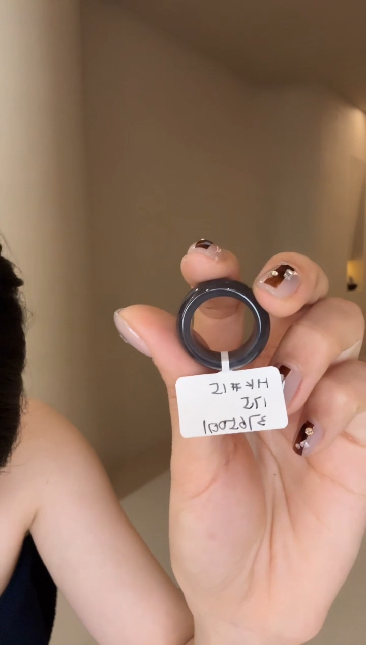 【闪购商品】和田玉戒指未镶嵌15码烟紫