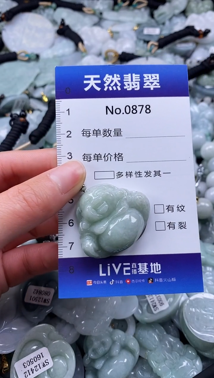 【闪购商品】翡翠颈饰未镶嵌缅甸A货翡翠0878