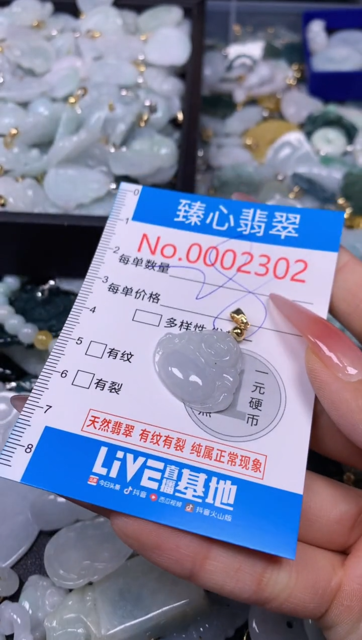 【闪购商品】翡翠颈饰未镶嵌含绳0002302