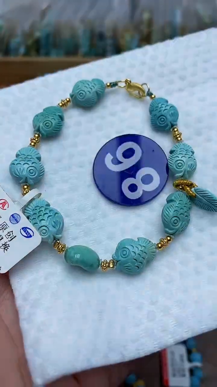 【闪购商品】绿松石手链银S925镶嵌86