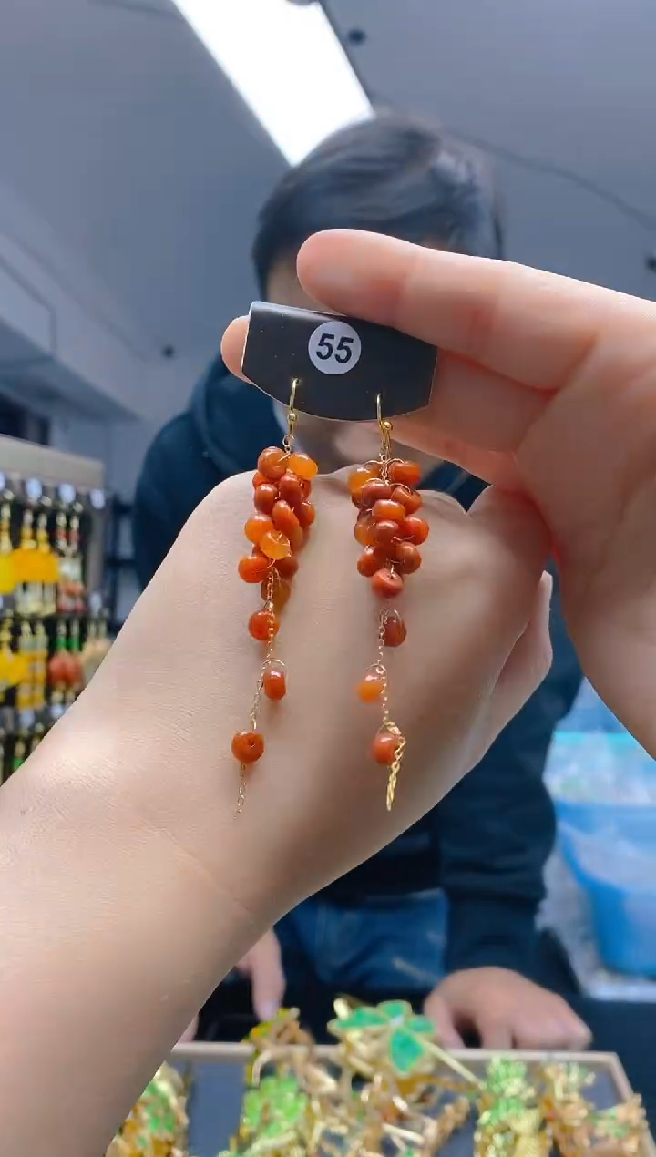 【闪购商品】翡翠耳饰合金0367翡翠耳钩