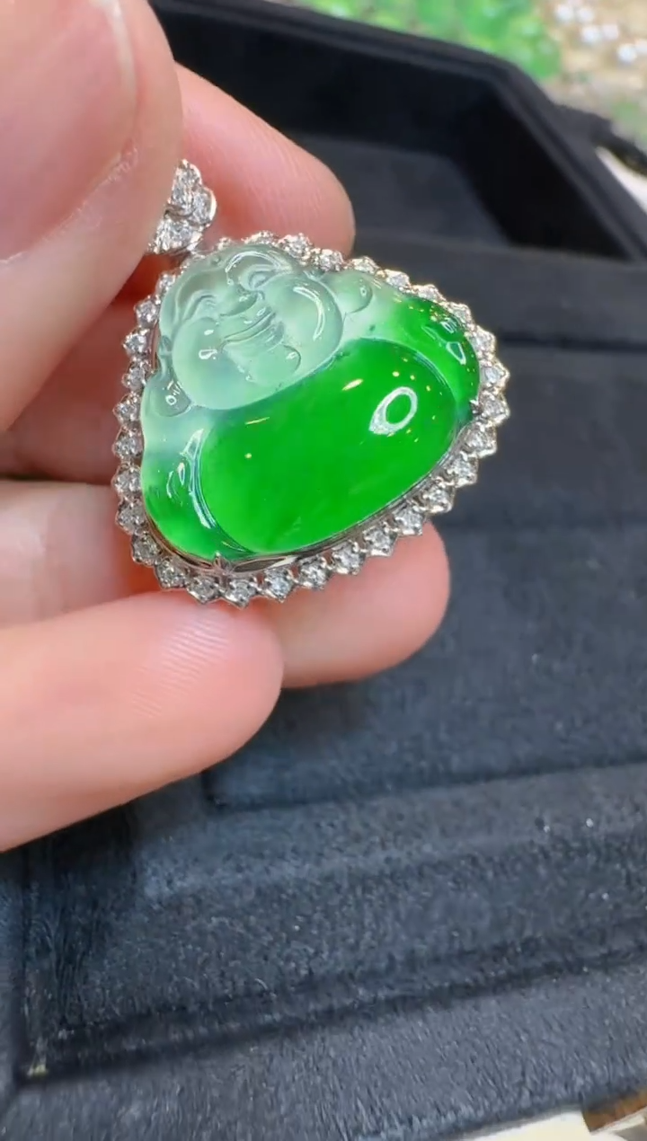 【闪购商品】翡翠吊坠(不含链)18K金镶嵌多样性团购发一件