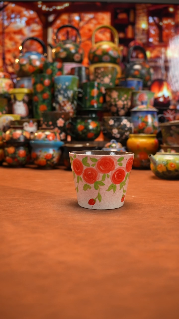 油画   釉下彩  杯子