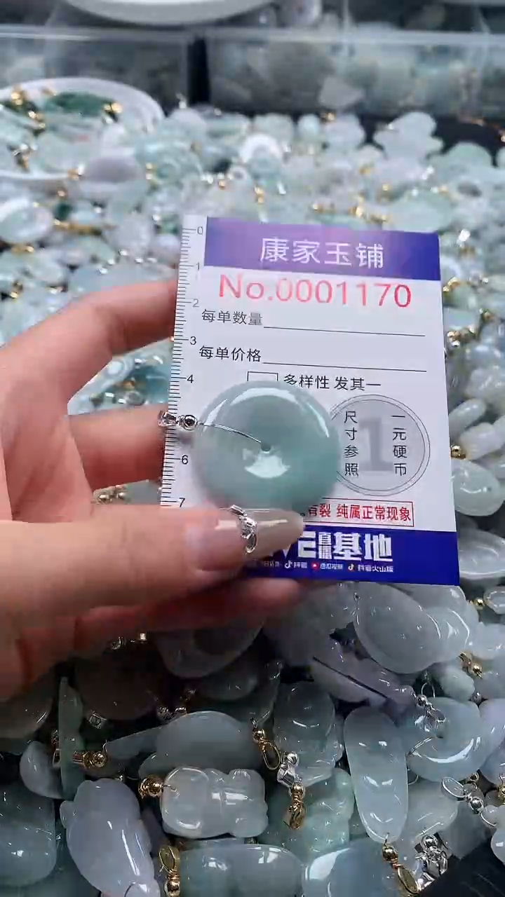 翡翠未镶嵌吊坠(不含链)1170