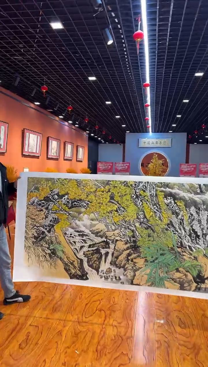 【闪购商品】国画孙桂国老师字画带亲笔合影证书30-197