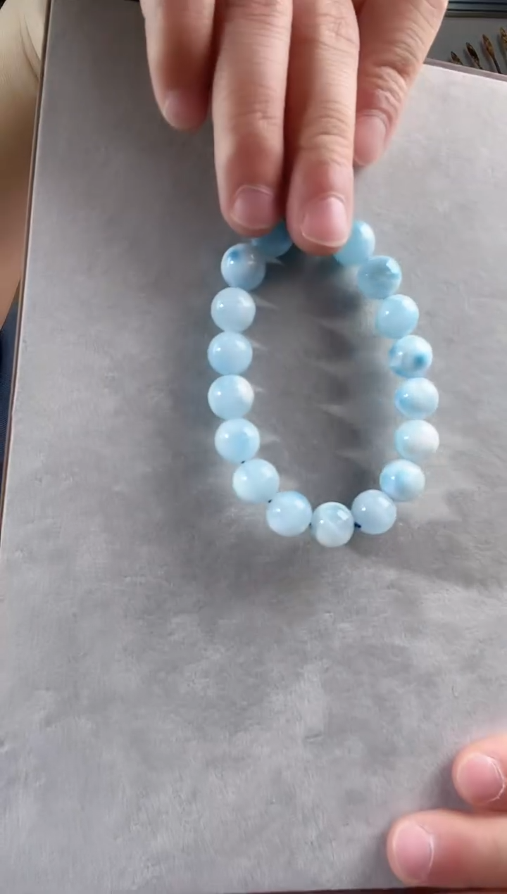 【闪购商品】针钠钙石（海纹石）未镶嵌手链KT25031315