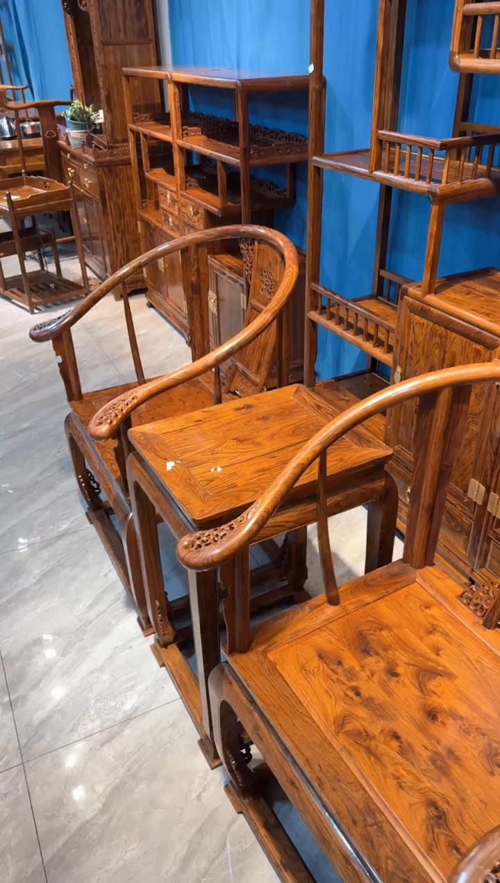 【闪购商品】木皇宫椅螺穗木艺一物一拍0000000