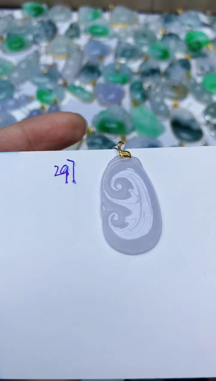【闪购商品】翡翠颈饰18K金镶嵌天然翡翠A货