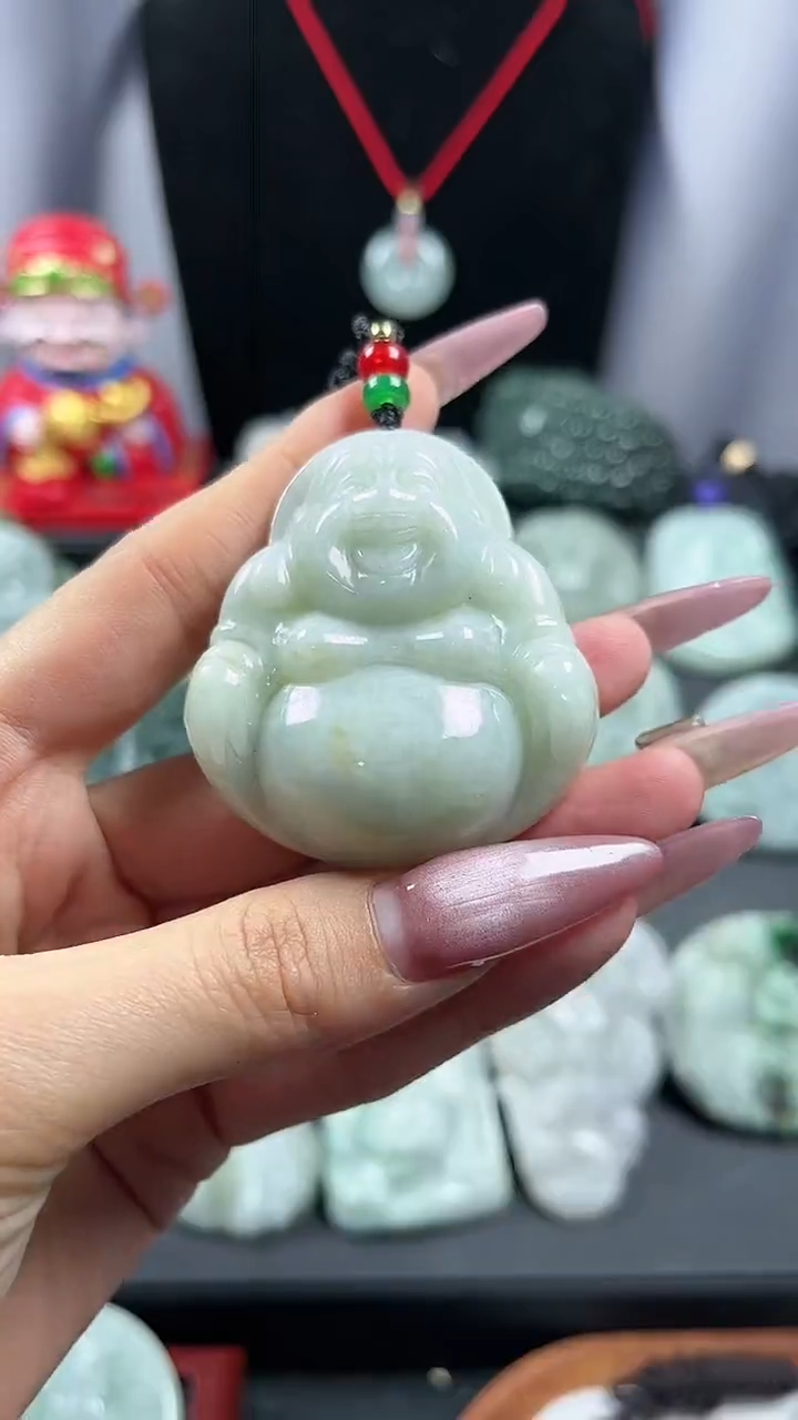 【闪购商品】翡翠颈饰未镶嵌大肚佛