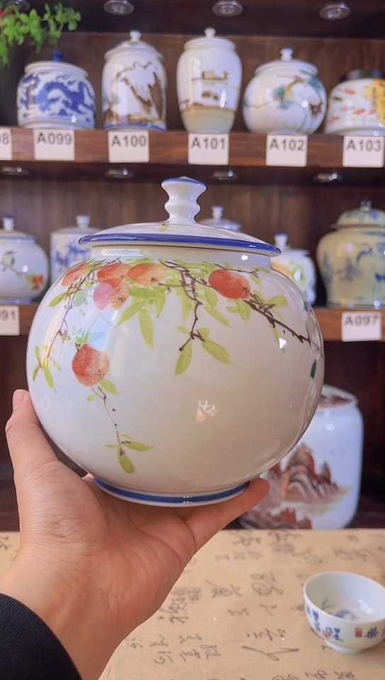 迎君陶瓷纯手工手绘  8