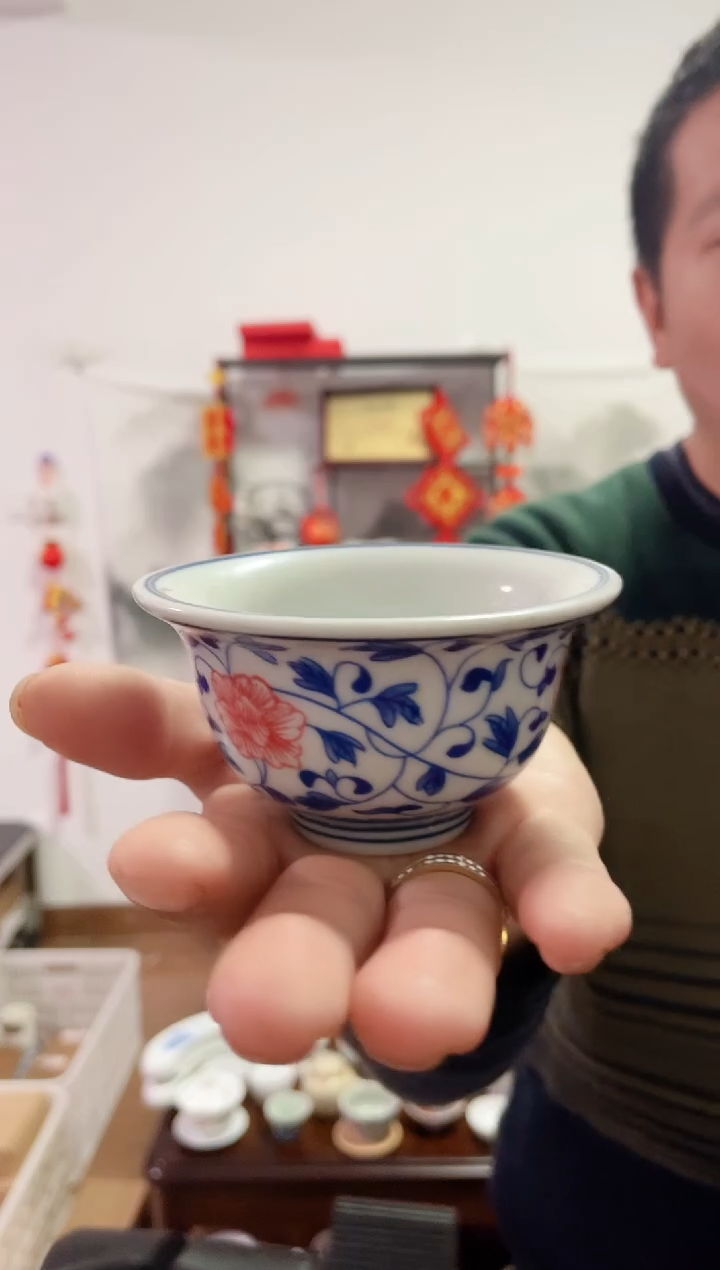 【闪购商品】【瓷心匠物】直播间福利专款茶枝莲压手杯