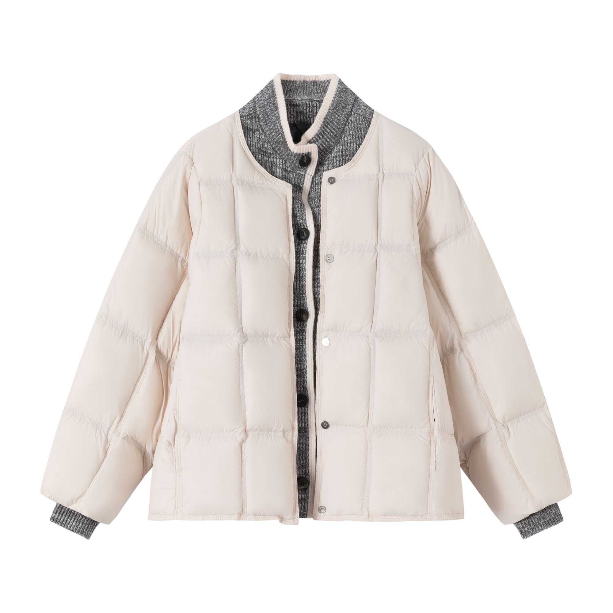 【婧文专属】N°28 2025冬季辛苦时尚拼接羽绒服8955B1R207