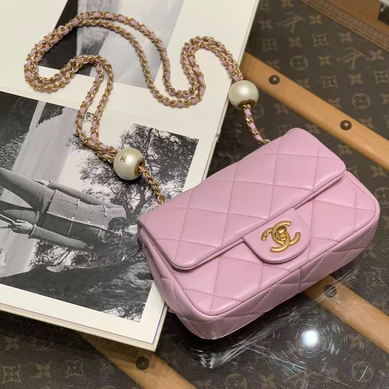 99新 Chanel/香奈儿 24S粉色汤圆cf mini/93806419/12期/代卖服务