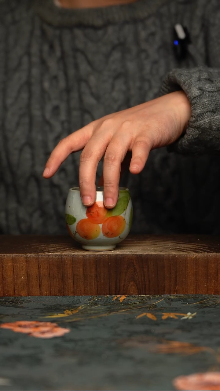 瓷片釉下彩手工手绘同款
