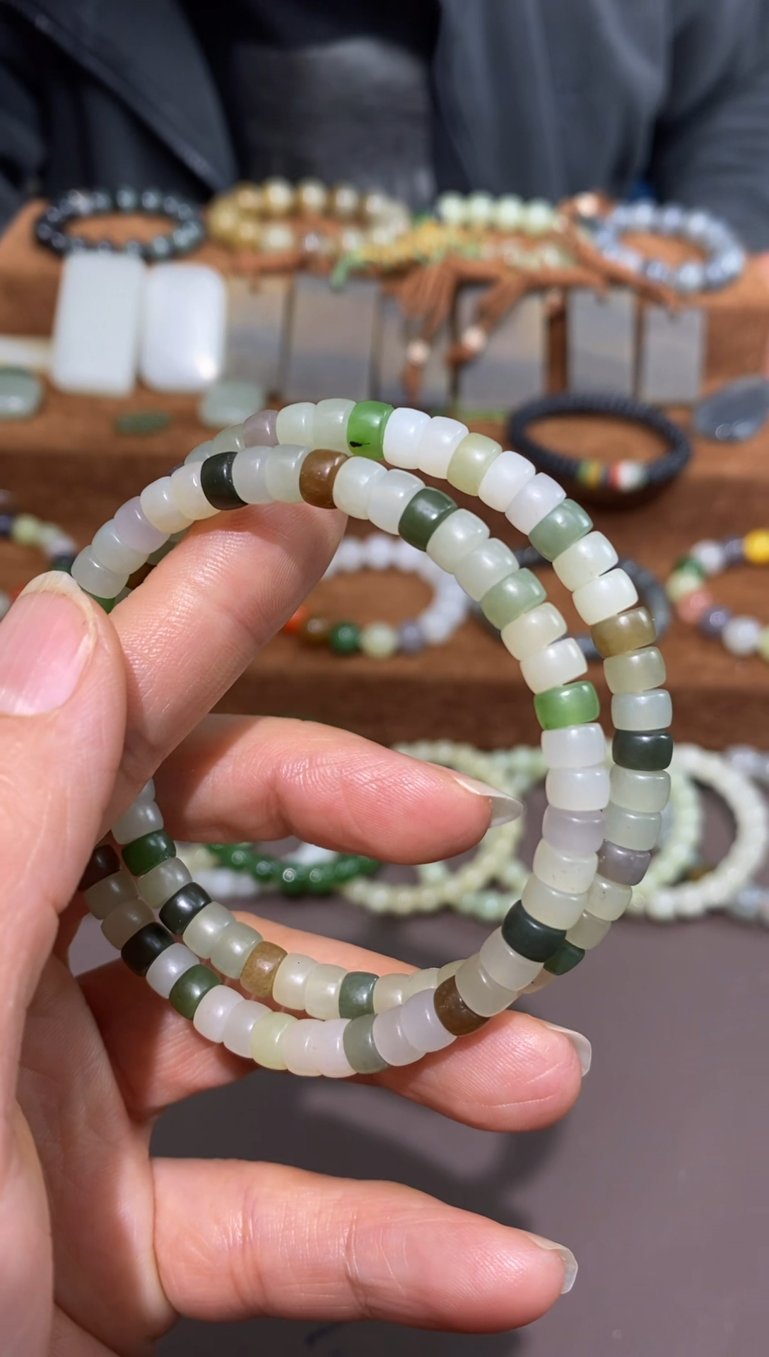 【闪购商品】和田玉手链未镶嵌一百元以内不走基地不配证书