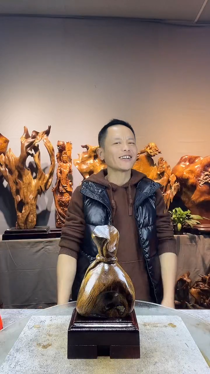 金丝楠好****贤小叶桢楠随行摆件31