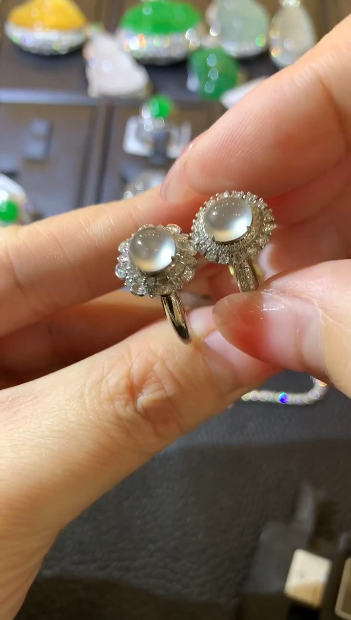 【闪购商品】翡翠戒指18K金镶嵌C7   多样性发货一件