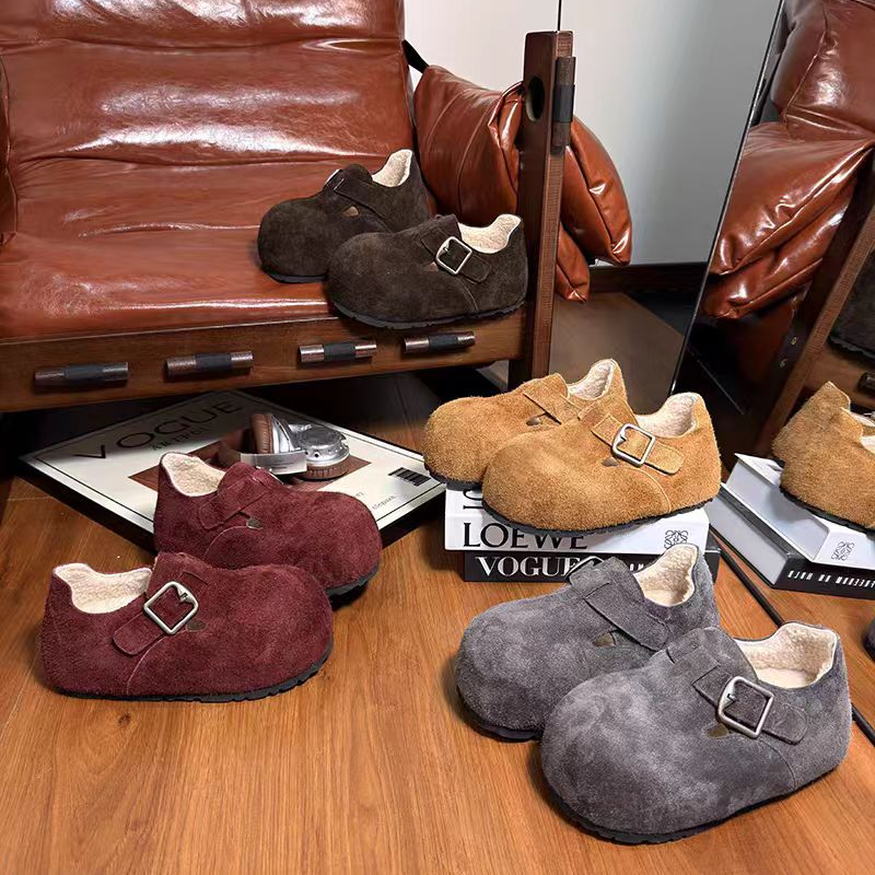 欧货磨砂皮厚底松糕鞋女2025秋季新款小个子增高系带休闲