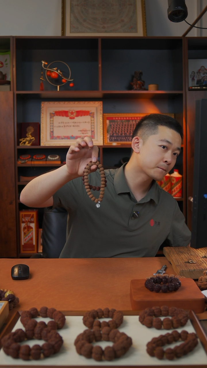 金刚菩提手串13-14mm标款老树王单圈