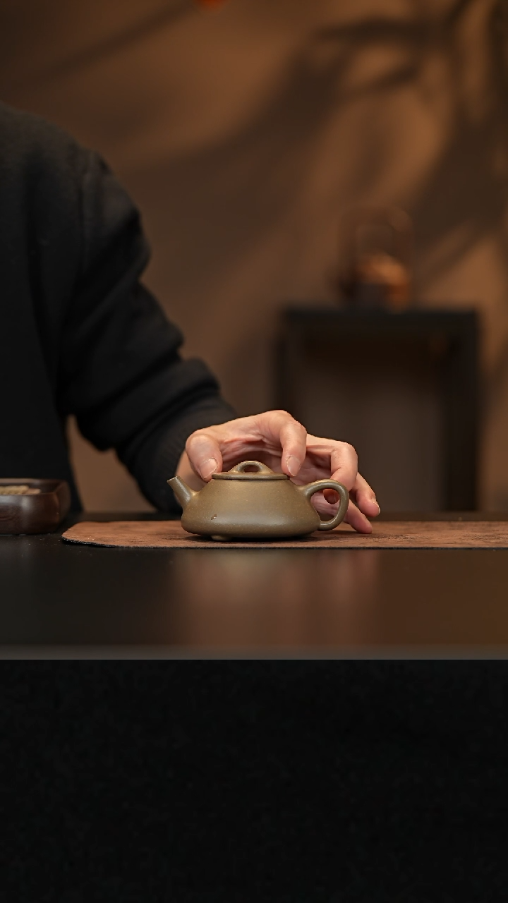 【闪购商品】紫砂茶壶允禾斋wxm 天青 平盖石瓢 150cc