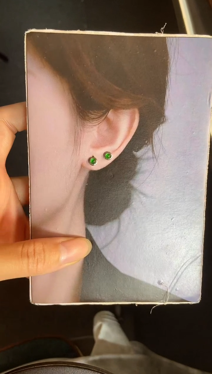 吊坠(不含链)银S925镶嵌翡翠1