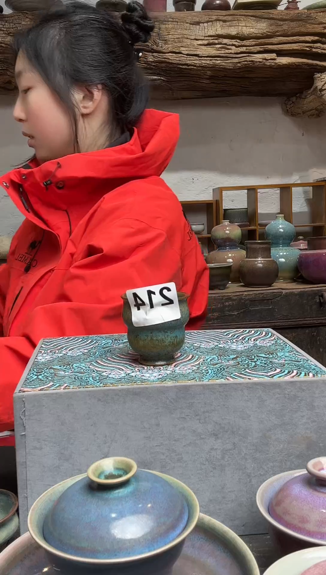 杯子钧瓷兰*阁蘭山窑手作器物福利214