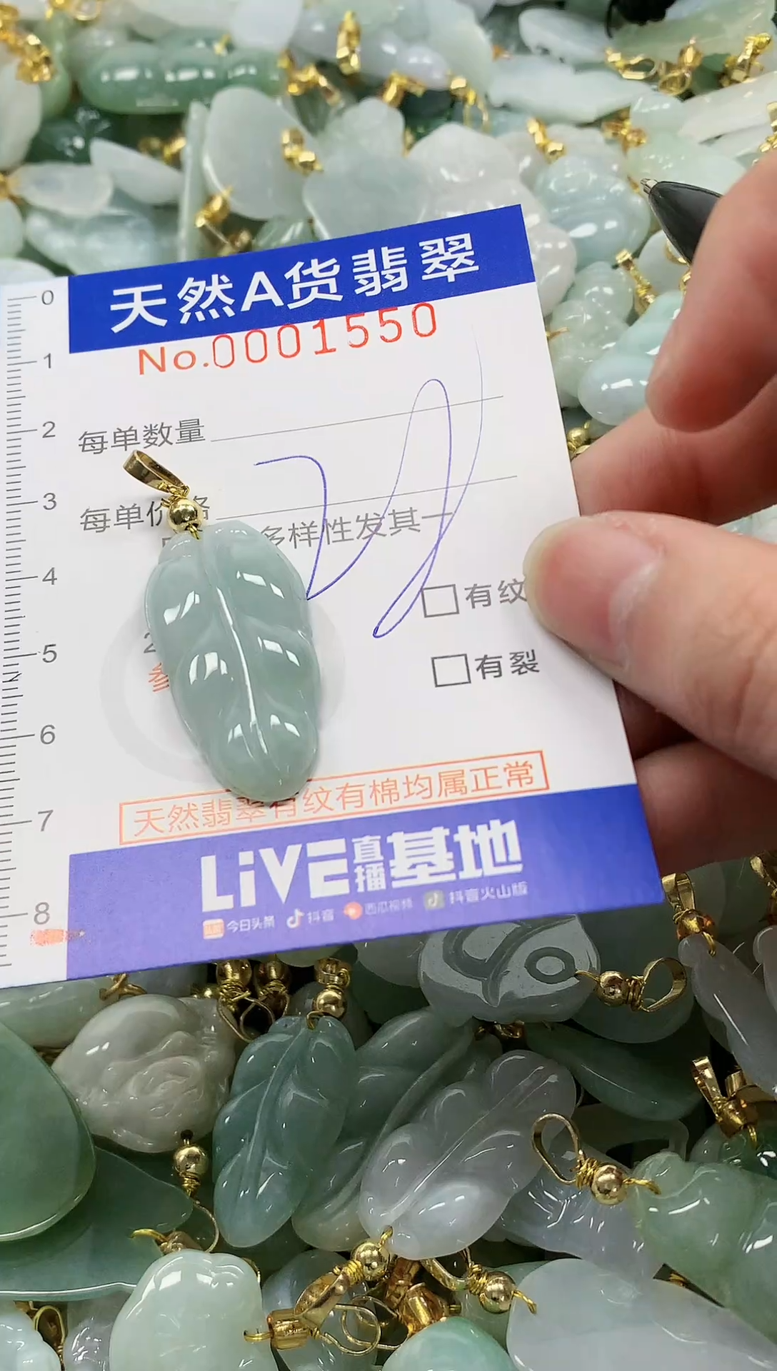 颈饰未镶嵌翡翠纯天然a货翡翠