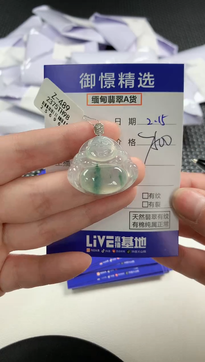 【闪购商品】翡翠颈饰18K金镶嵌95       